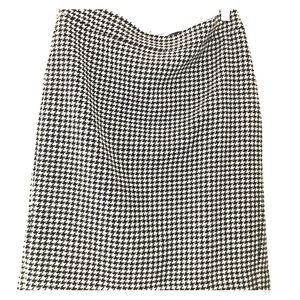 Herringbone wool skirt